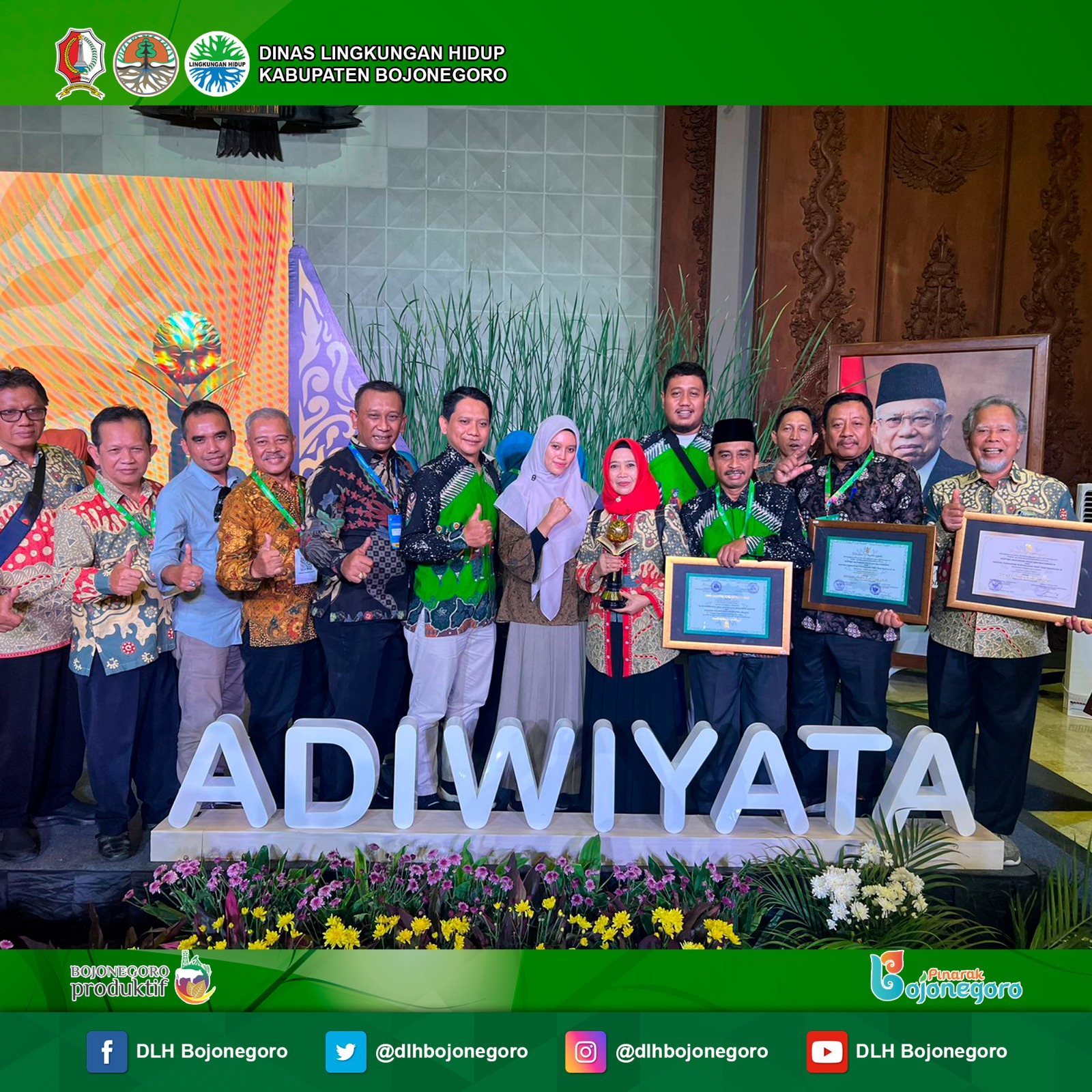 Penerimaan Penghargaan Adiwiyata Nasional dan Adiwiyata Mandiri Tahun 2023