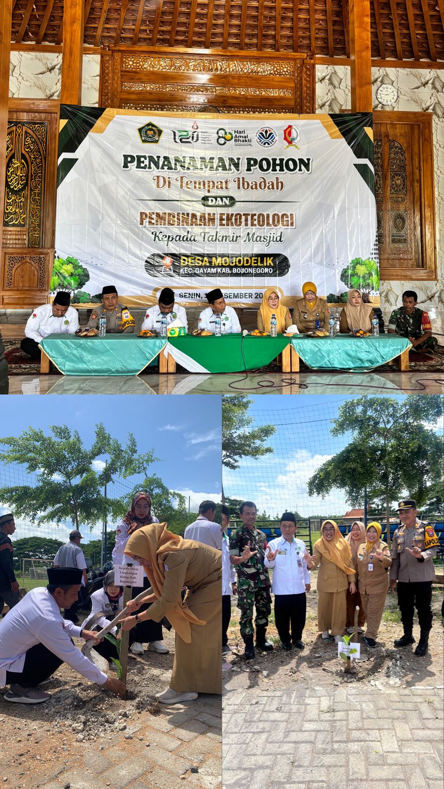 Penanaman Pohon Di Tempat Ibadah Dan Pembinaan Ekoteologi Kepada Takmir Masjid
