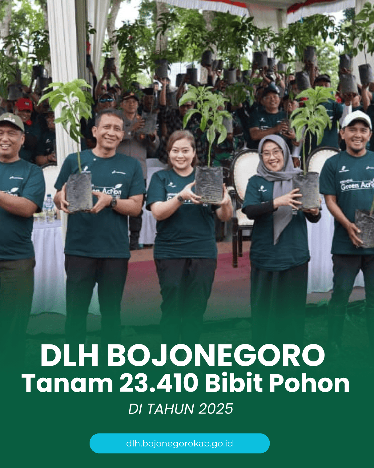 Tanam 23.410 Bibit Pohon Di Tahun 2025
